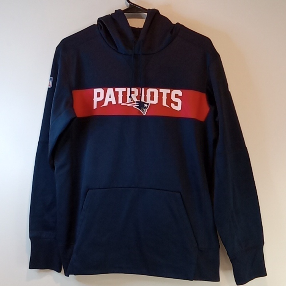 NIKE On Field Apparel NFL PATRIOTS Hoodie Pullover Men's Size Small EUC! NICE!